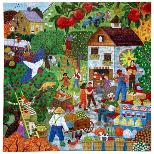 Fall Apple Picking 1000 Piece Jigsaw Puzzle eeBoo - for just $26.99! 