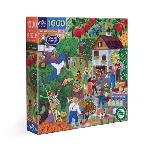 Fall Apple Picking 1000 Piece Jigsaw Puzzle eeBoo - for just $26.99! 