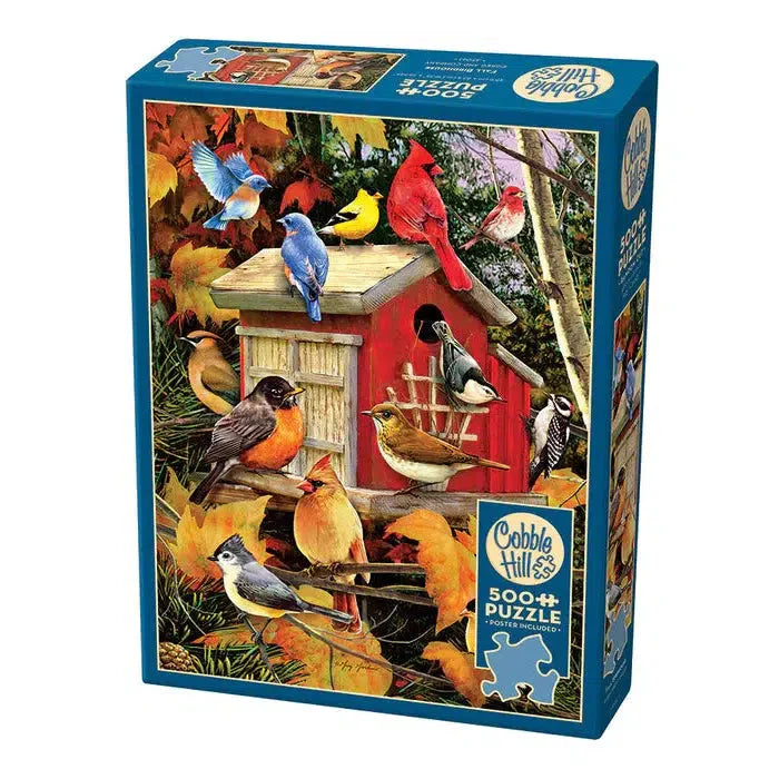Fall Birdhouse 500 Piece Jigsaw Puzzle Cobble Hill - for just $17.99! 