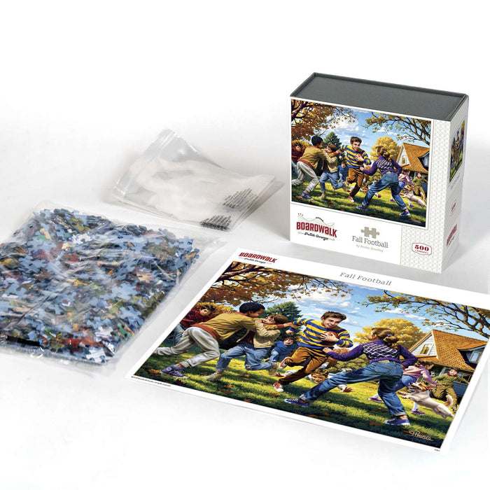Fall Football 500 Piece Jigsaw Puzzle Boardwalk - for just $21.99! 
