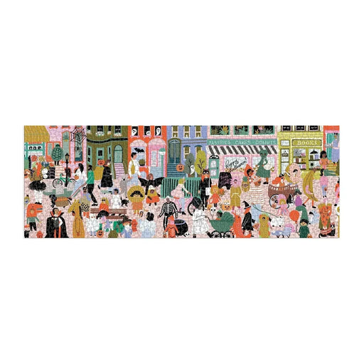 Fall Halloween Parade 1000 Piece Panoramic Jigsaw Puzzle Galison - for just $19.99! 