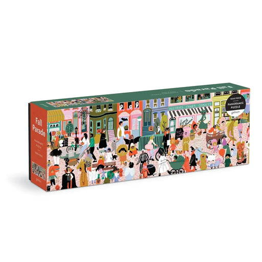 Fall Halloween Parade 1000 Piece Panoramic Jigsaw Puzzle Galison - for just $19.99! 