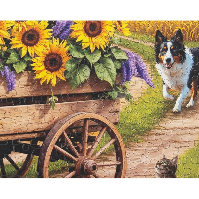 Fall Wagon Wonders 500 Piece Jigsaw Puzzle Springbok - for just $17.99! 