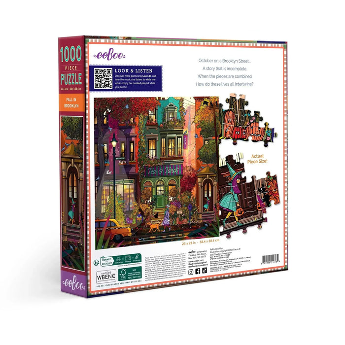Fall in Brooklyn 1000 Piece Jigsaw Puzzle eeBoo - for just $26.99! 