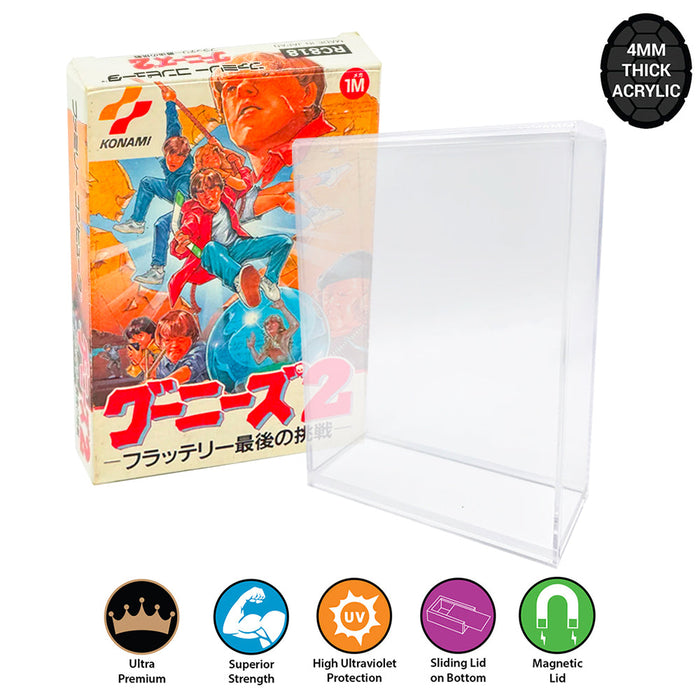Acrylic Hard Case for FAMICOM Video Game Box (4mm thick, UV & Slide Bottom) - for just $19.99! 