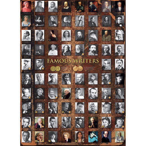 Famous Writers 1000 Piece Jigsaw Puzzle Eurographics - for just $10.99! 