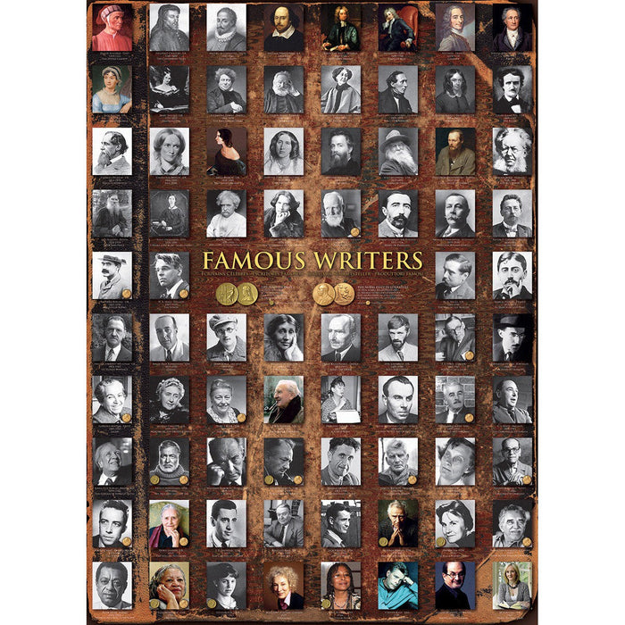 Famous Writers 1000 Piece Jigsaw Puzzle Eurographics - for just $10.99! 