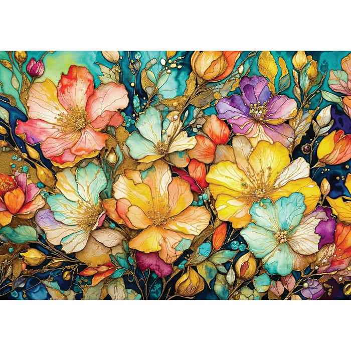 Fancy Flower Garden 1000 Piece Jigsaw Puzzle Enjoy - for just $24.99! 