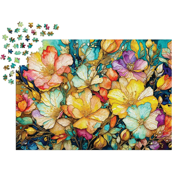 Fancy Flower Garden 1000 Piece Jigsaw Puzzle Enjoy - for just $24.99! 