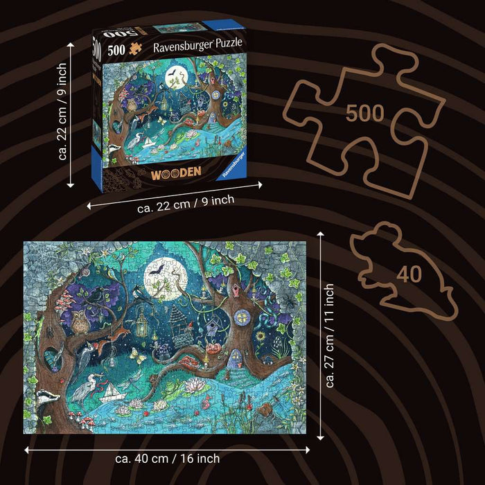 Fantasy Forest 500 Piece Wood Jigsaw Puzzle Ravensburger - for just $49.99! 