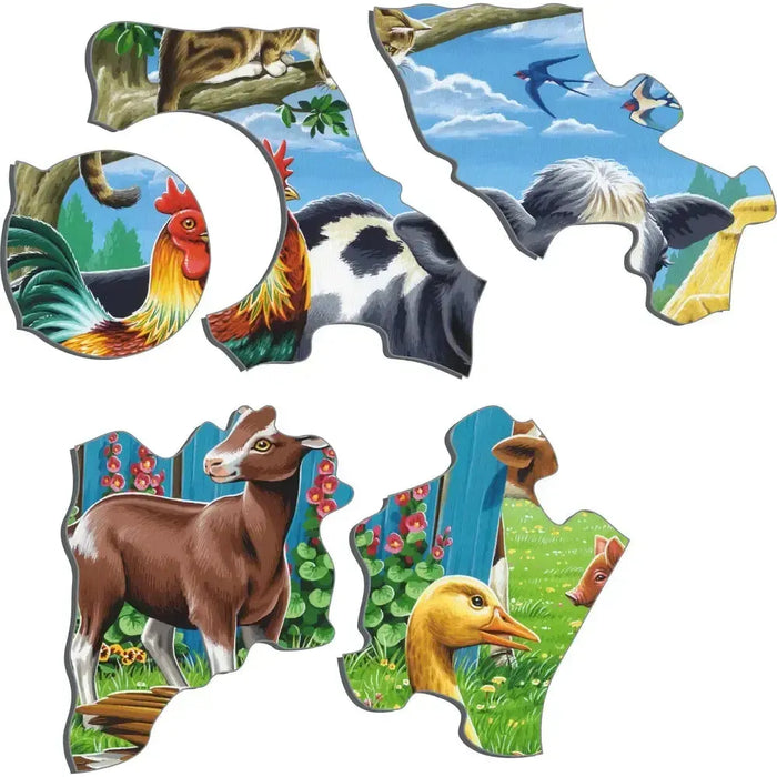 Farm Animals 23 Piece Tray Jigsaw Puzzle Larsen - for just $11.99! 