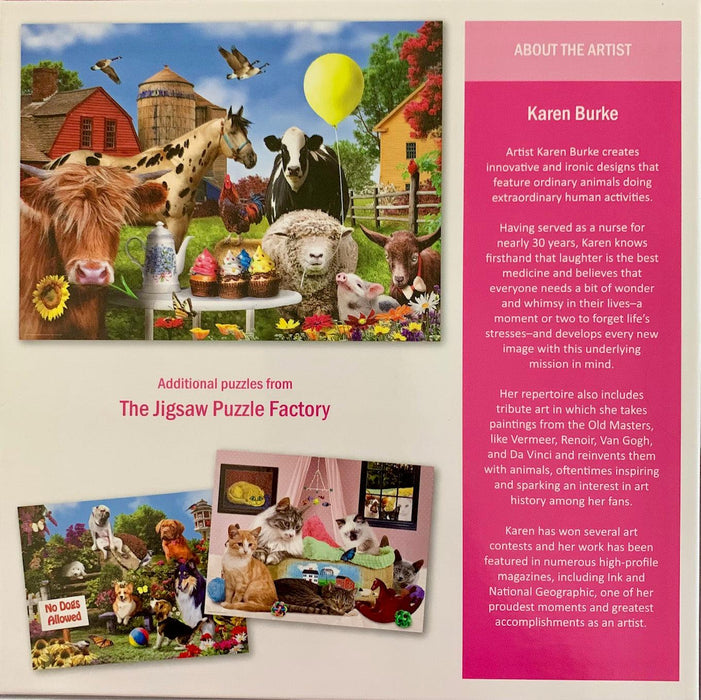 Farm Party A Bit of Whimsy 500 Piece Jigsaw Puzzle Leap Year - for just $14.99! 