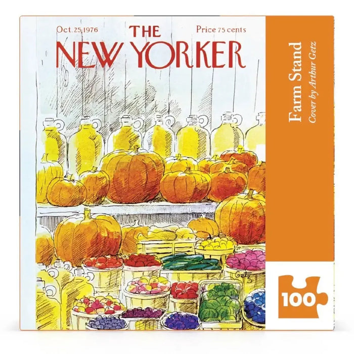 Farm Stand The New Yorker 100 Piece Mini Jigsaw Puzzle NYPC - for just $14.99! 
