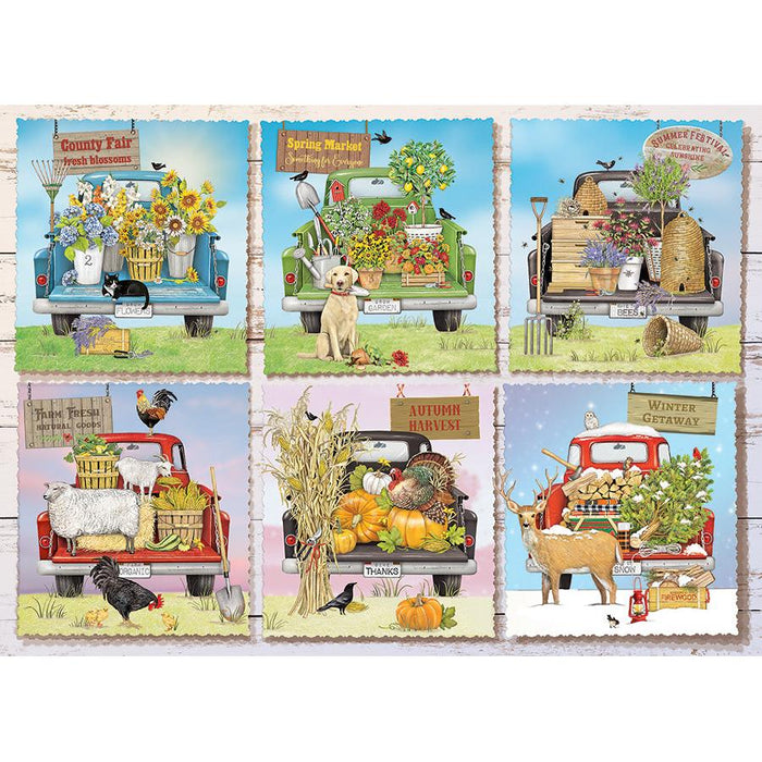 Farmer's Market Trucks 1000 Piece Jigsaw Puzzle Cobble Hill - for just $19.99! 