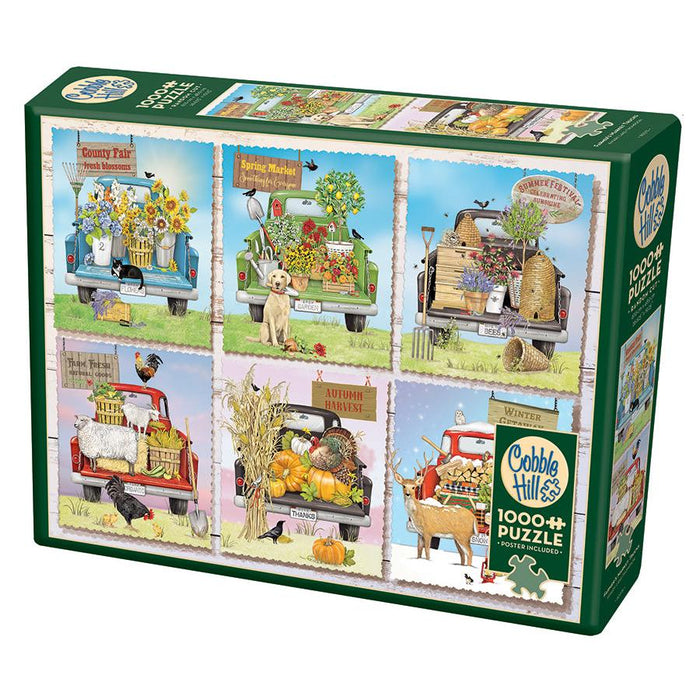 Farmer's Market Trucks 1000 Piece Jigsaw Puzzle Cobble Hill - for just $19.99! 