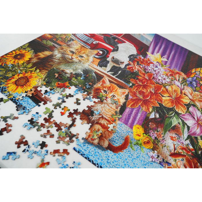 Farmhouse View 1500 Piece Jigsaw Puzzle Springbok - for just $24.99! 