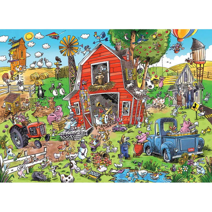 Farmyard Folly 350 Piece Family Jigsaw Puzzle Cobble Hill - for just $17.99! 