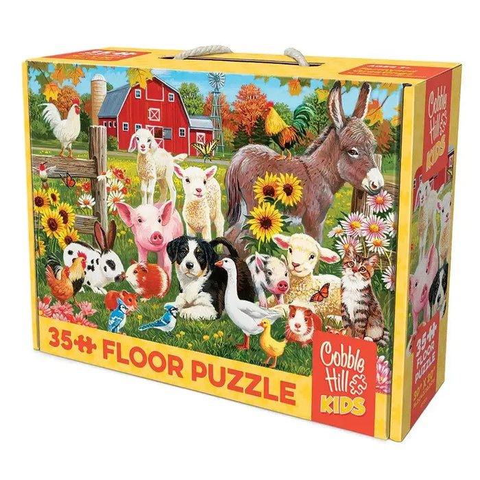 Farmyard Greetings 35 Piece Floor Jigsaw Puzzle Cobble Hill - for just $19.99! 