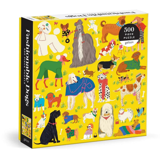 Fashionable Dogs 500 Piece Jigsaw Puzzle Galison - for just $17.99! 