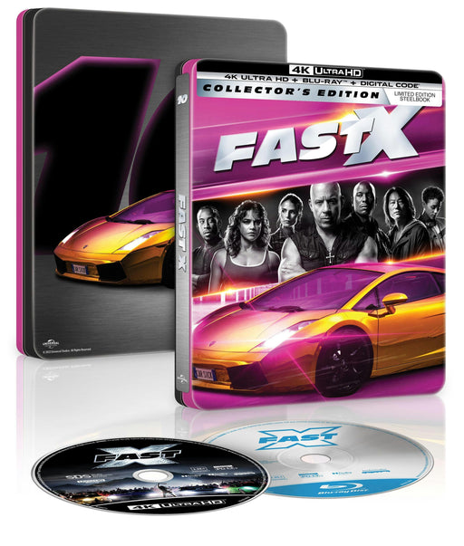 Fast X - Limited Edition Steelbook (4K Ultra HD + Blu-ray + Digital) - for just $29.99! 