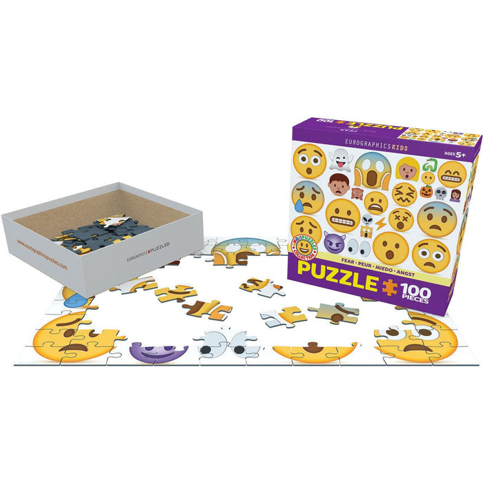Fear Emoji 100 Piece Jigsaw Puzzle Eurographics - for just $14.99! 