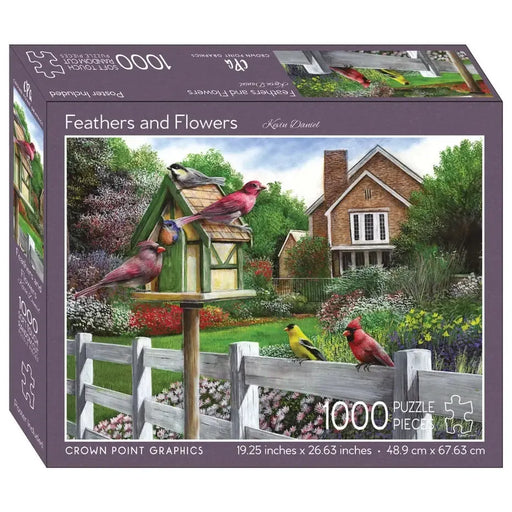 Feathers & Flowers 1000 Piece Soft Touch Jigsaw Puzzle Crown Point - for just $19.99! 