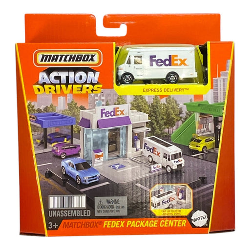 Matchbox Fedex Package Center - Action Drivers Vehicle Playset w/ Express Delivery Van - for just $29.99! 