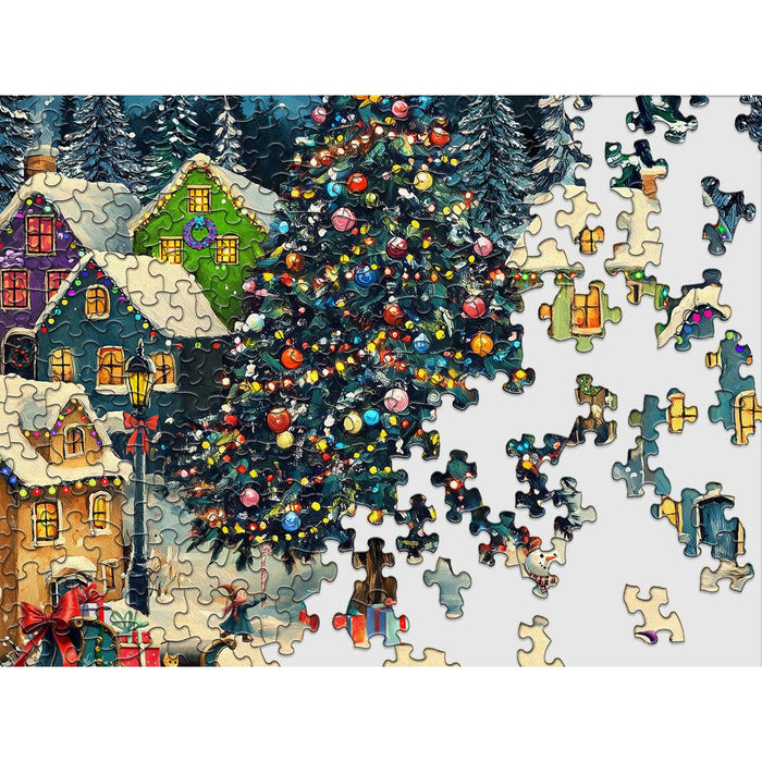 Festive Christmas Village 500 Piece Jigsaw Puzzle Springbok - for just $17.99! 