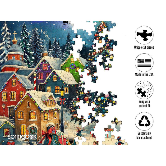 Festive Christmas Village 500 Piece Jigsaw Puzzle Springbok - for just $17.99! 