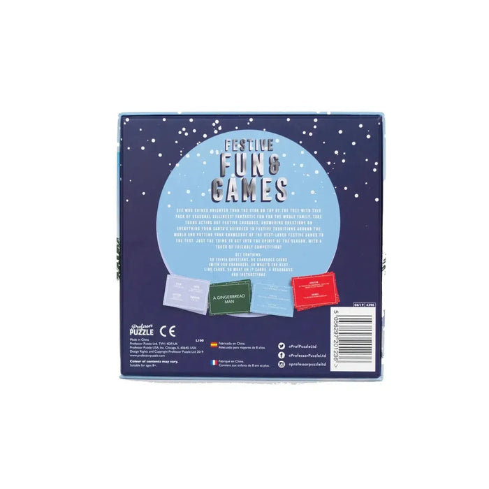 Festive Fun & Games - Charades, Trivia & More - Professor Puzzle - for just $14.99! 