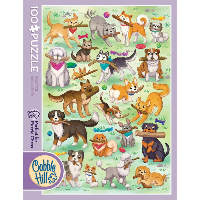 Fetch 100 Large Piece Jigsaw Puzzle Cobble Hill - for just $14.99! 