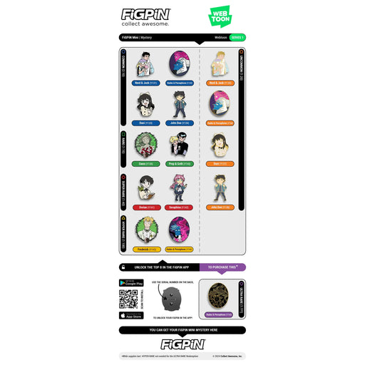 FiGPiN Webtoon Mystery Minis Series 1 - Just $8.95! Shop now at Retro Gaming of Denver