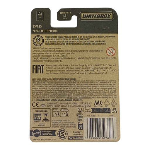 Matchbox 2024 Fiat Topolino - 2025 Matchbox Series 25/125 - for just $1.79! 