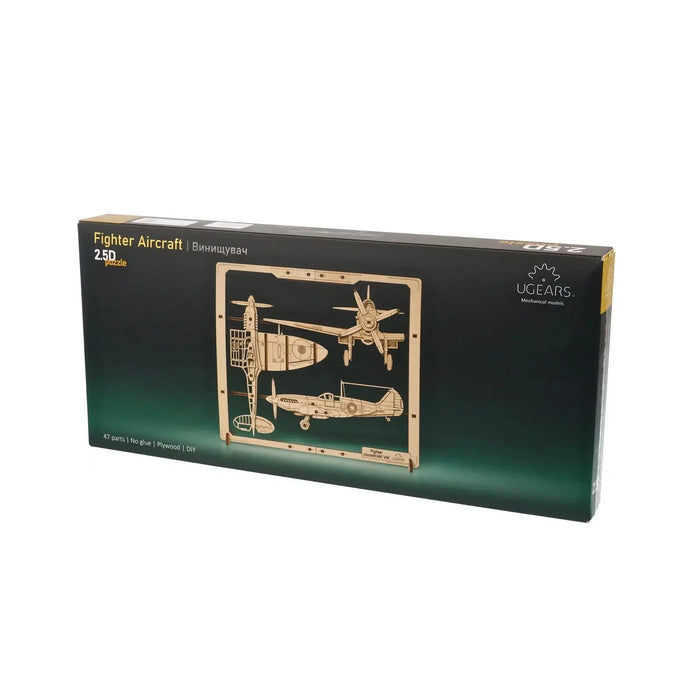 Fighter Aircraft 2.5D Wood Model Kit UGEARS - for just $26.99! 
