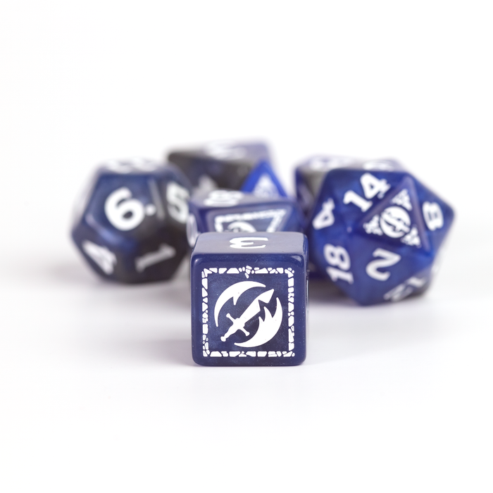 D&D Adventure Dice Set - Fighter Edition | Blue 17pc Collection - for just $24.99! 