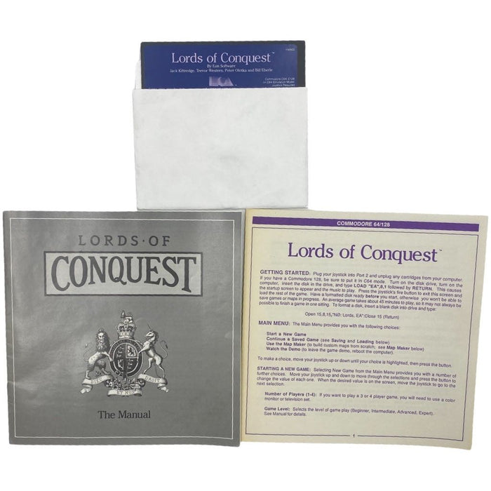 Lords of Conquest- Commodore 64 - Just $19.99! Shop now at Retro Gaming of Denver