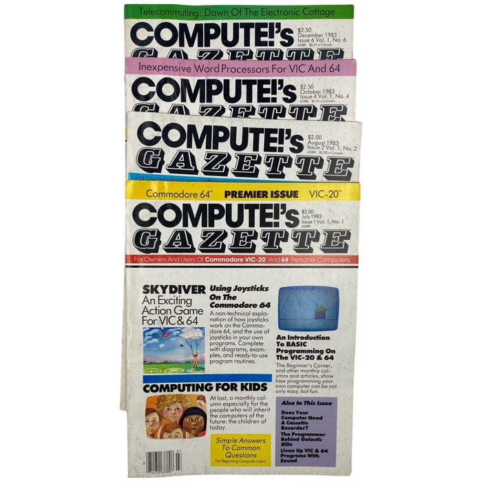 Compute's Gazette 1983 Back Issue(s) C64 C128 VIC-20 Commodore 64 Magazine - Premium Books & Manuals - Just $39.99! Shop now at Retro Gaming of Denver