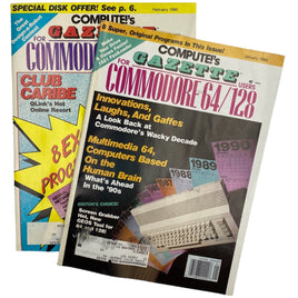 Top view of Compute's Gazette 1990 Back Issue(s) C64 C128 VIC-20 Commodore 64 Magazine
