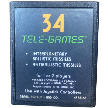 Missile Command - Atari 2600 - Premium Video Games - Just $3.99! Shop now at Retro Gaming of Denver