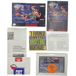 Top view of all contents of Final Fight 2 - Super Nintendo