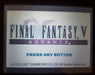 Final Fantasy V 5 Advance GBA Video Game Boy Advance Nintendo 2006 - for just $12! 