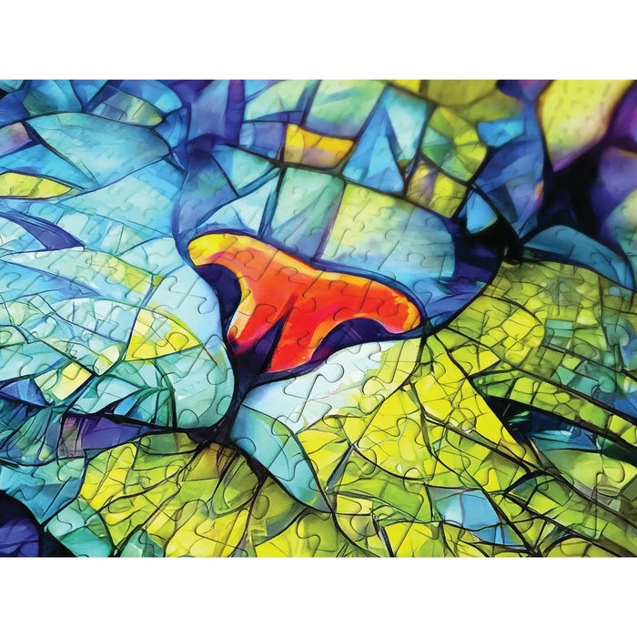 Fiona the Stained Glass Cat 1000 Piece Jigsaw Puzzle Enjoy - for just $24.99! 