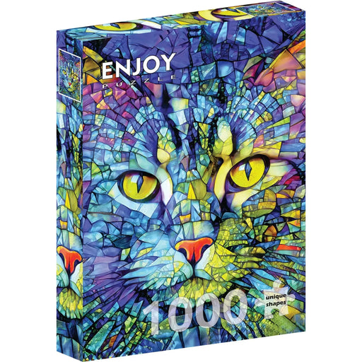 Fiona the Stained Glass Cat 1000 Piece Jigsaw Puzzle Enjoy - for just $24.99! 