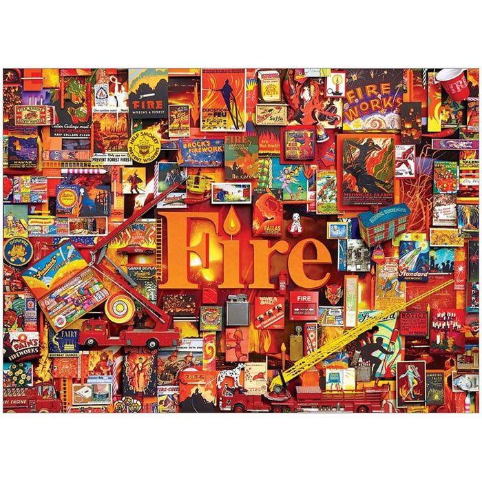 Fire 1000 Piece Jigsaw Puzzle Cobble Hill - for just $19.99! 
