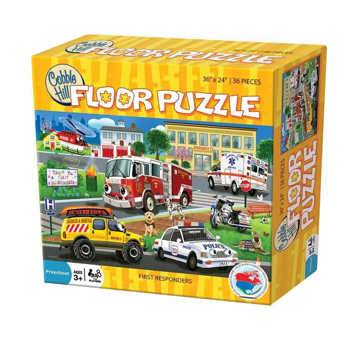 First Responders 36 Piece Floor Jigsaw Puzzle Cobble Hill - for just $19.99! 