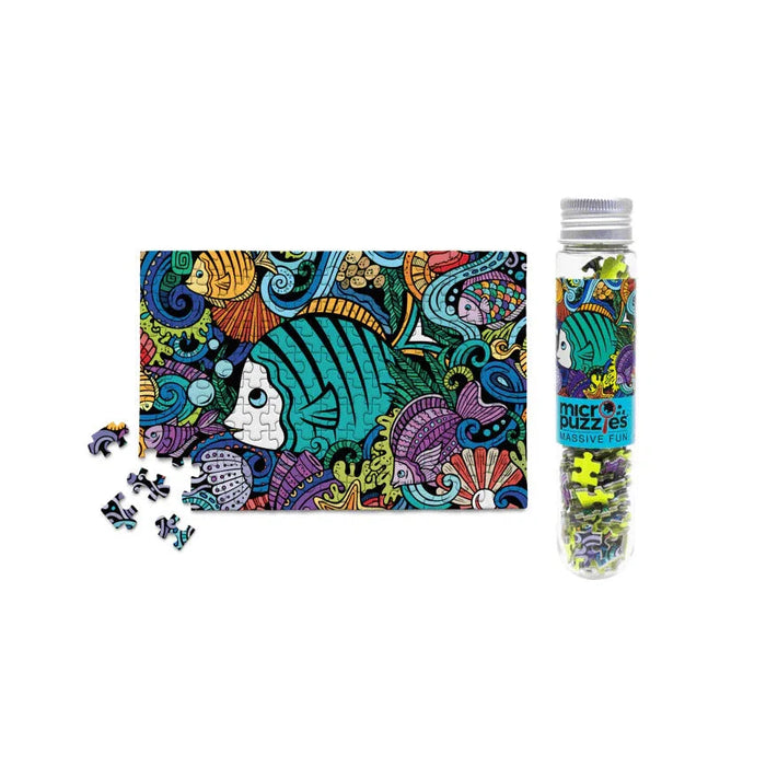 Fish Doodle 150 Piece Mini Jigsaw Puzzle Micro Puzzles - for just $10.99! 