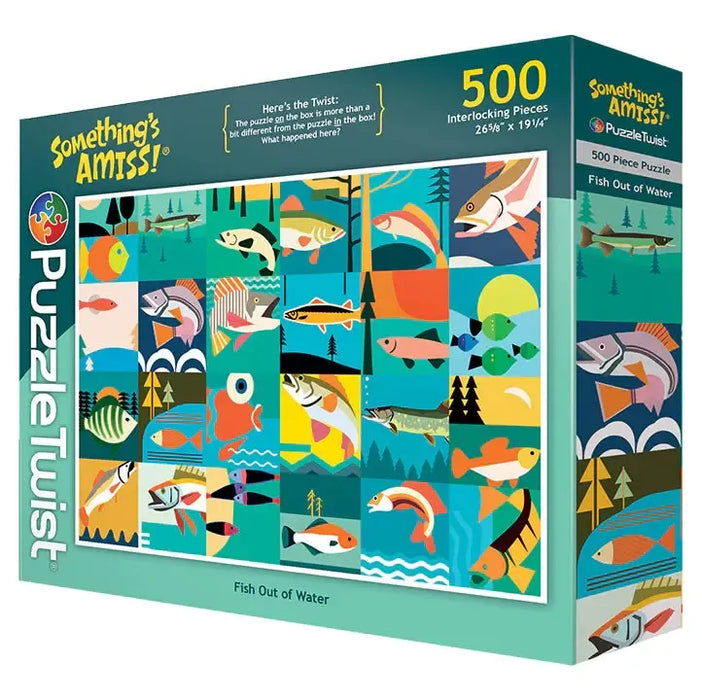 Fish Out of Water "Something's Amiss" 500 Piece Jigsaw Puzzle PuzzleTwist - for just $25.99! 