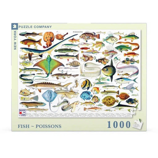 Fish ~ Poissons 1000 Piece Jigsaw Puzzle NYPC - for just $24.99! 