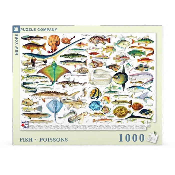 Fish ~ Poissons 1000 Piece Jigsaw Puzzle NYPC - for just $24.99! 