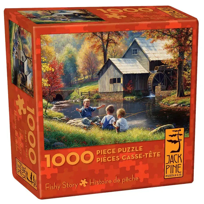 Fish Story 1000 Piece Jigsaw Puzzle Jack Pine - for just $14.99! 